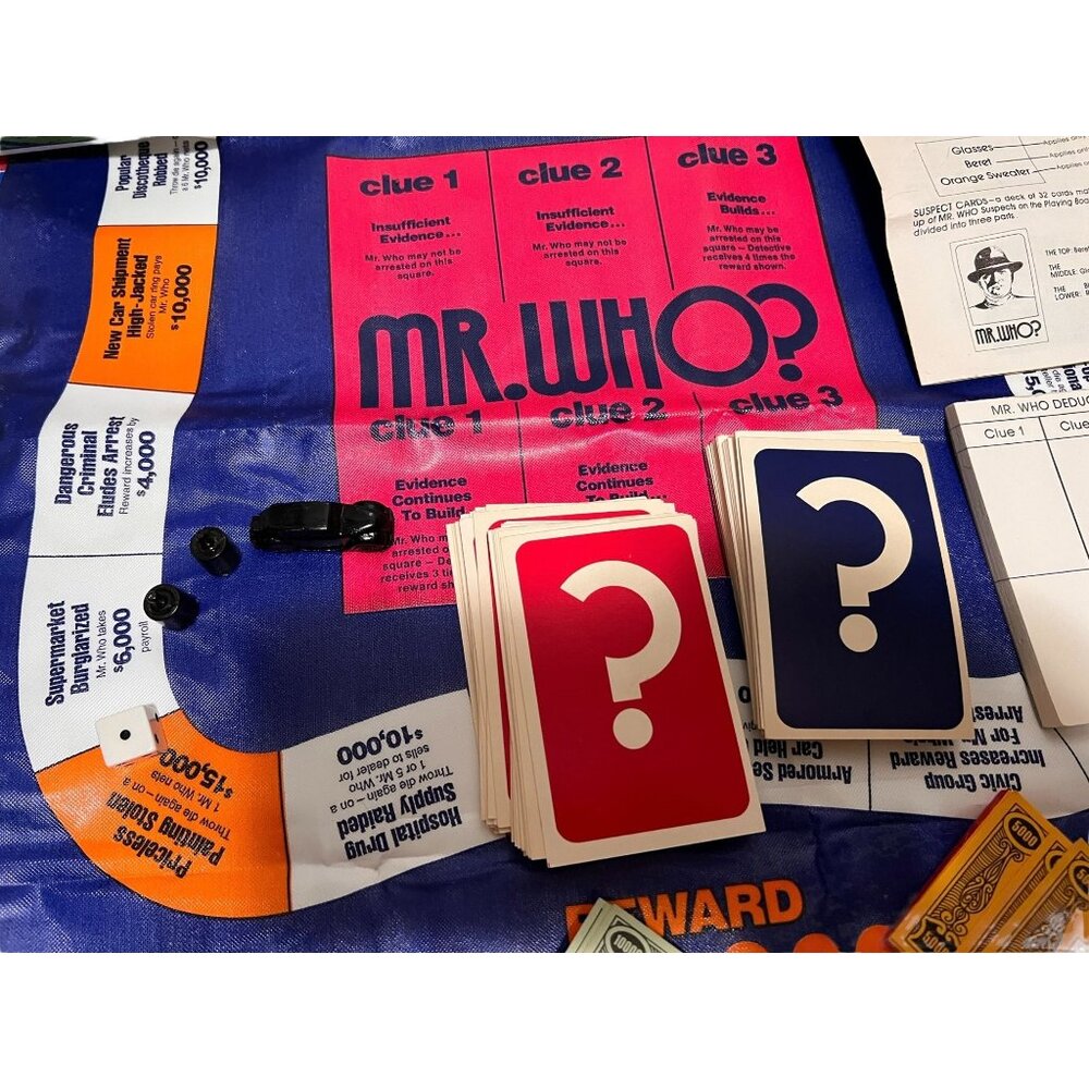 Mr. Who? Vintage Board Game 1973 By Minnesota Mining & Manufacturing - Picture 3 of 7